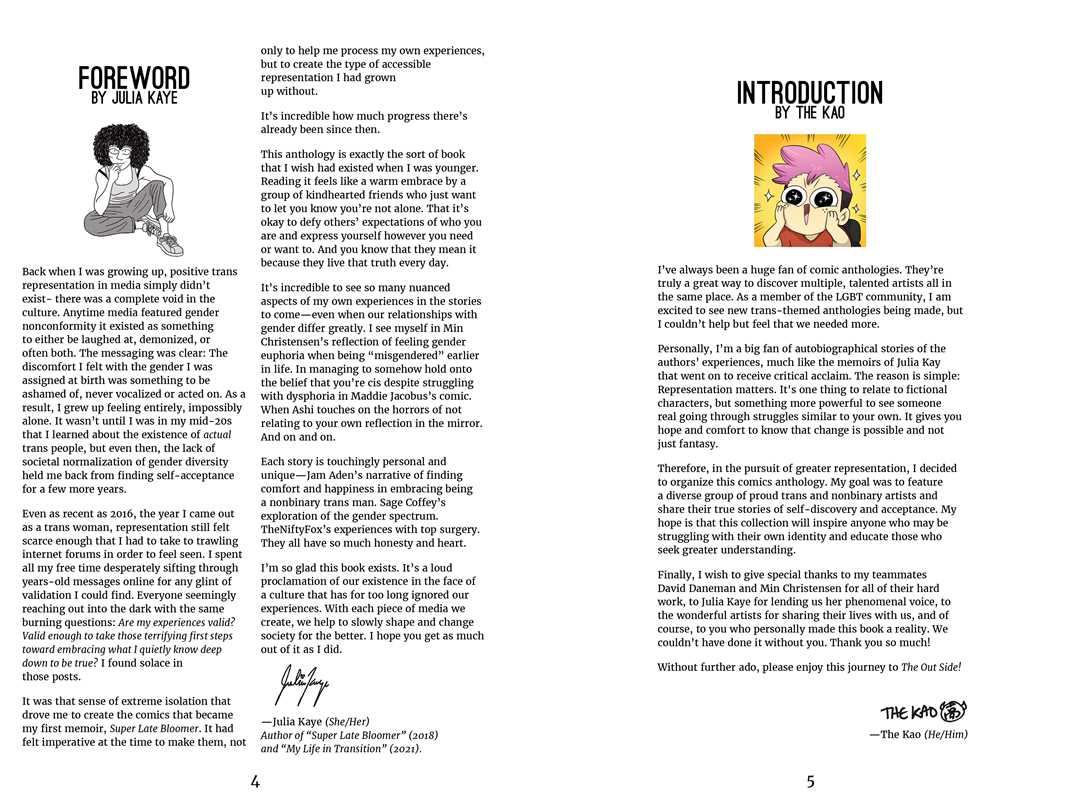 Simon & Schuster - Wholesale Comic Book - Out Side: Trans & Nonbinary Comics by1