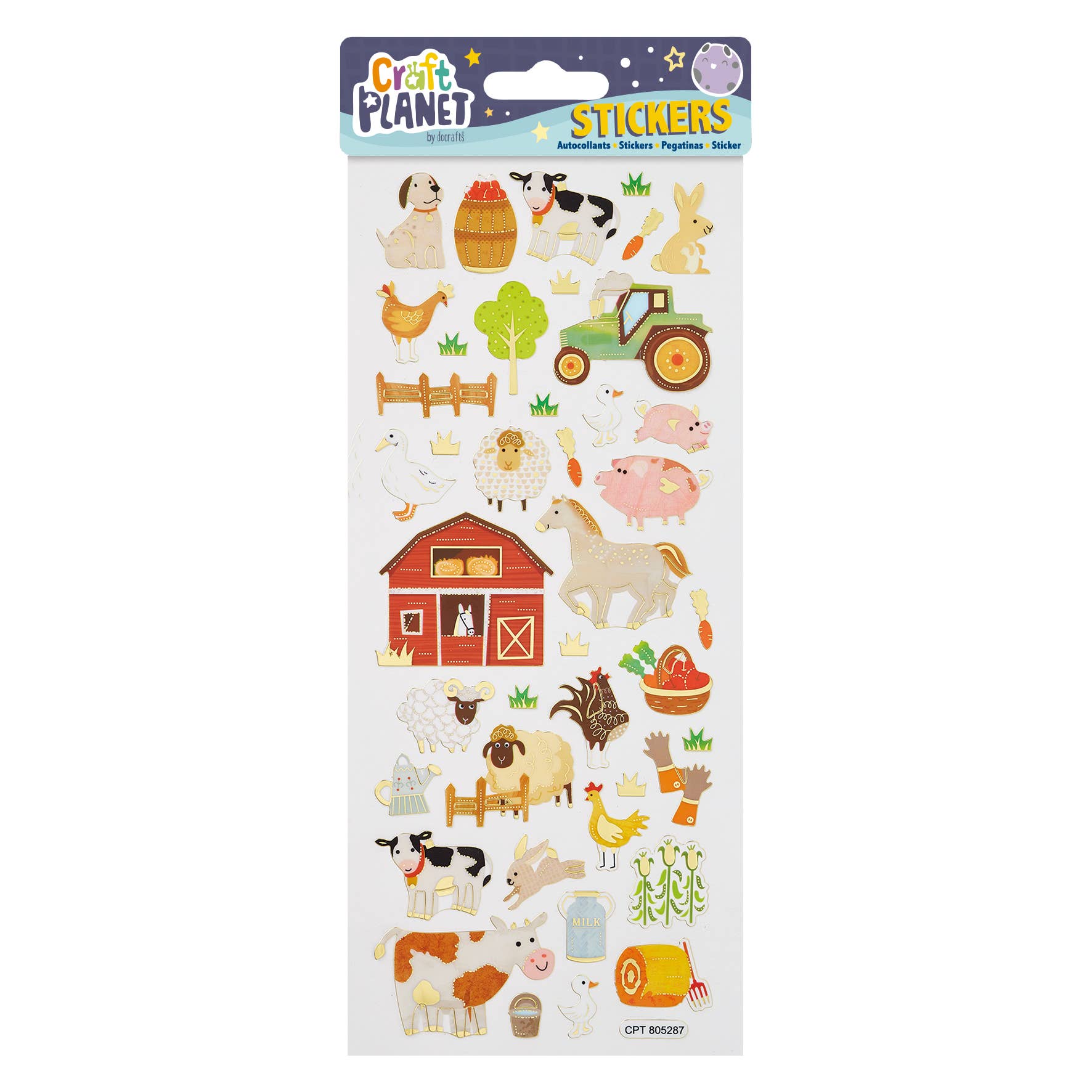 West Design Products – wholesale Sticker – Child & baby – Craft Planet Fun Stickers, On The Farm, Stickers0