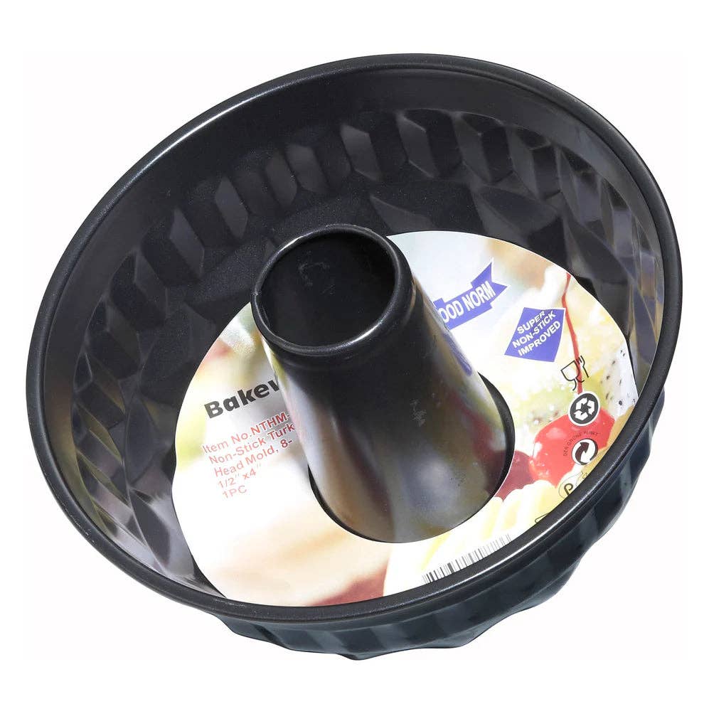 EcoQuality - Wholesale Baking Dish - NTHM-8, 8-1/2" x 4", Carbon Steel Non-stick Turk Head Mold, EA0