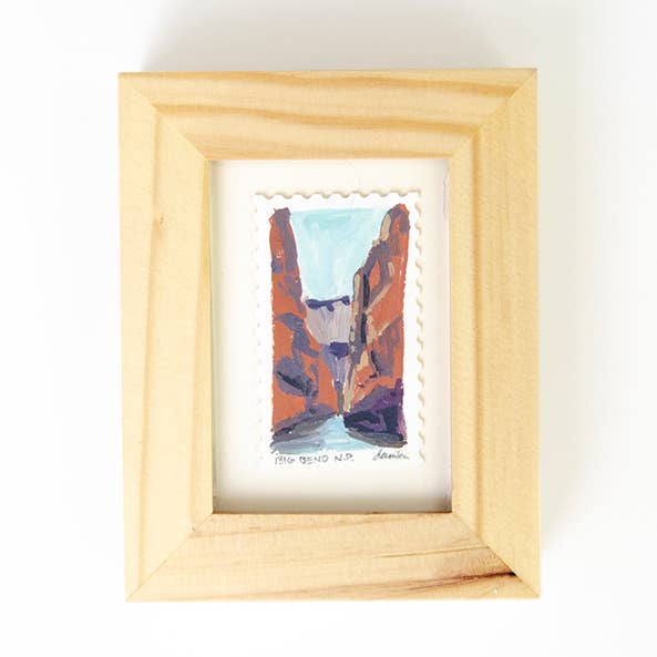 Danika Ostrowski Art + Design - Wholesale Painting/Drawing - Tiny Original Painting - Big Bend National Park0