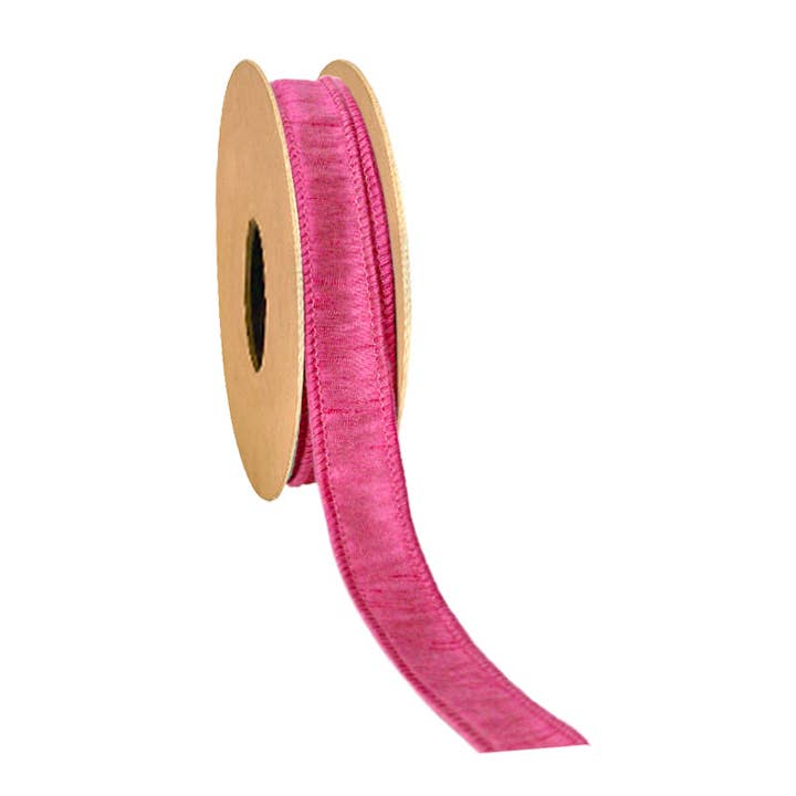 LA Ribbons Wholesale - Wholesale Ribbon - Gift Wrapping - 1" Wired Dupioni Ribbon | 10 Yards | 22 Available Colors6