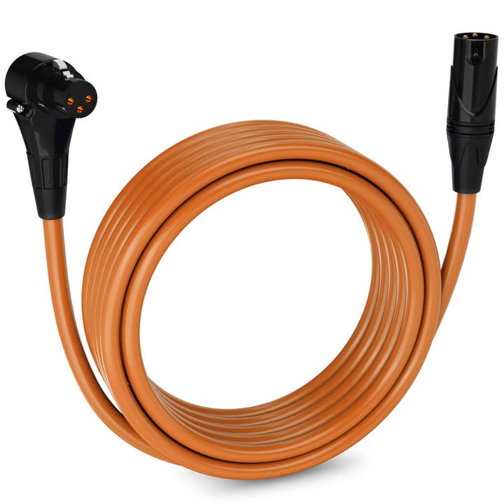 LyxPro - Wholesale Music Accessory - Microphone XLR Angled Female Cable 3 Pin Mic Cable Pro Audio19