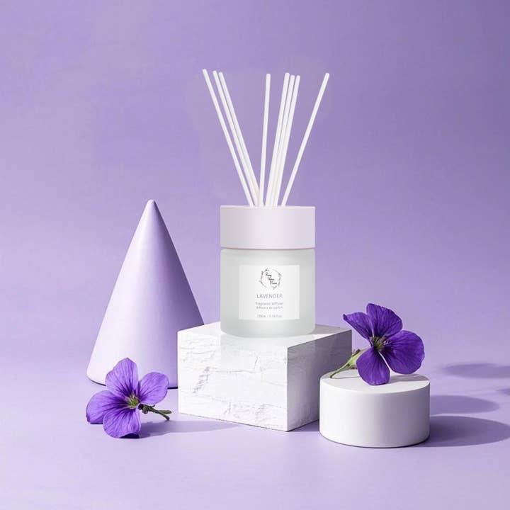 Pretty Valley Home - Wholesale Reed Diffuser - Reed Diffuser Set 100Ml / 3.38fl OZ Gift Box - Lavender4