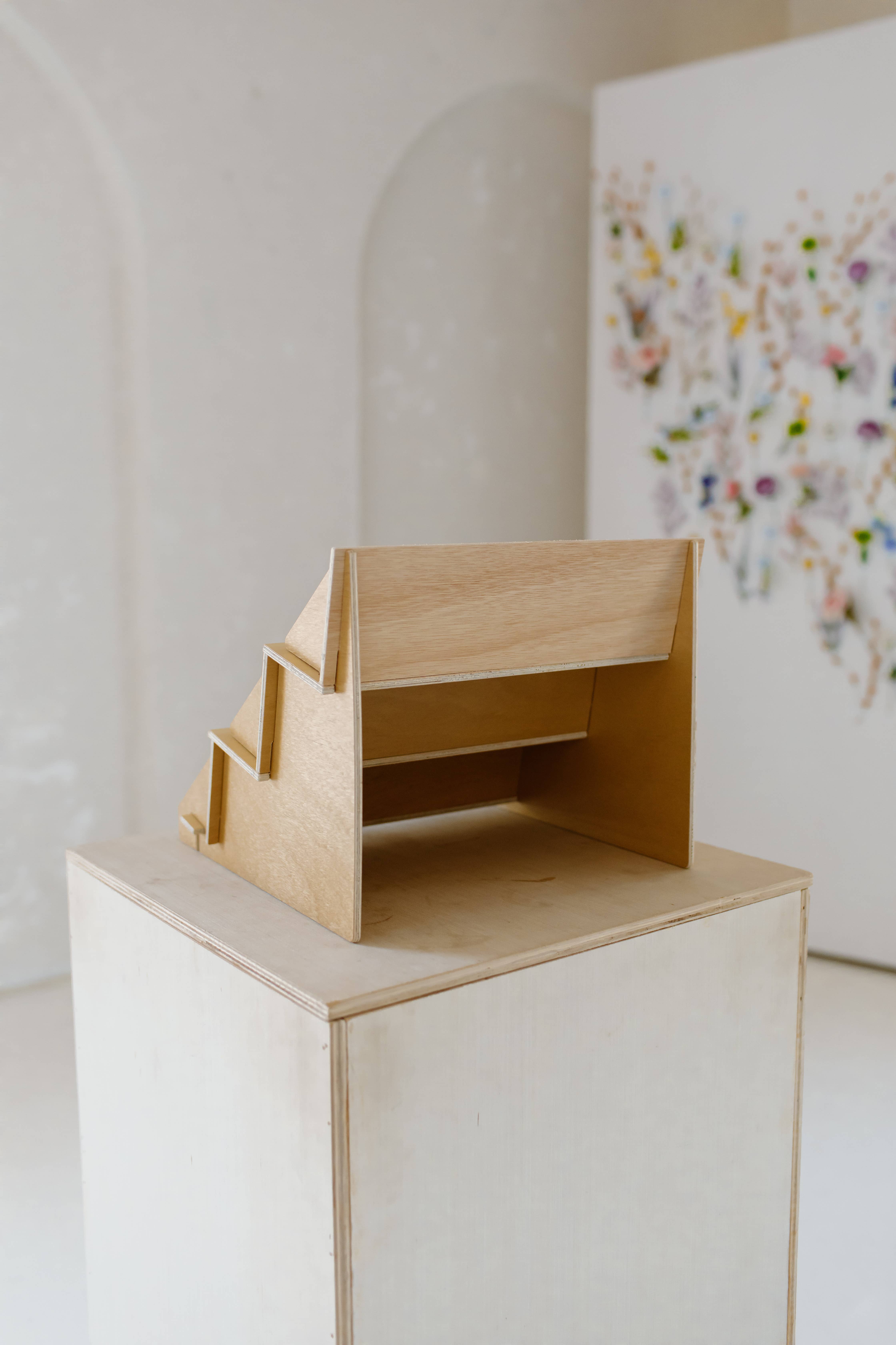 Reminder Nail Polish - Wholesale Display Shelf - 3-Tiered Birch Shelf (13")3