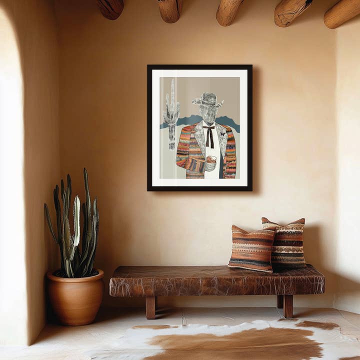 Dolan Geiman - Wholesale Art Print - Art Print | Vintage Cowboy Wall Art | QUILTED WRANGLER