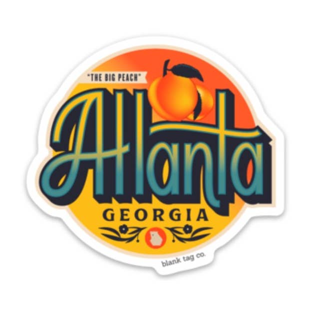 Blank Tag Co.® Waterproof Sticker - Atlanta City Badge for wholesale by Blank Tag Co. - Waterproof Stickers
