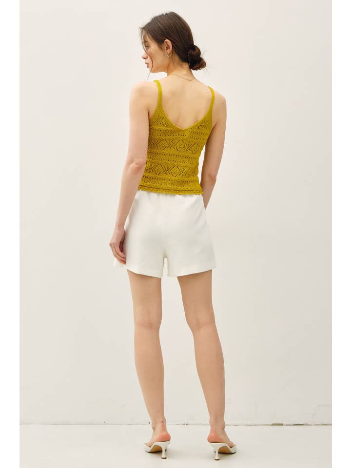 Be Cool - Wholesale Tank Top - Women's - CROCHET KNIT TANK