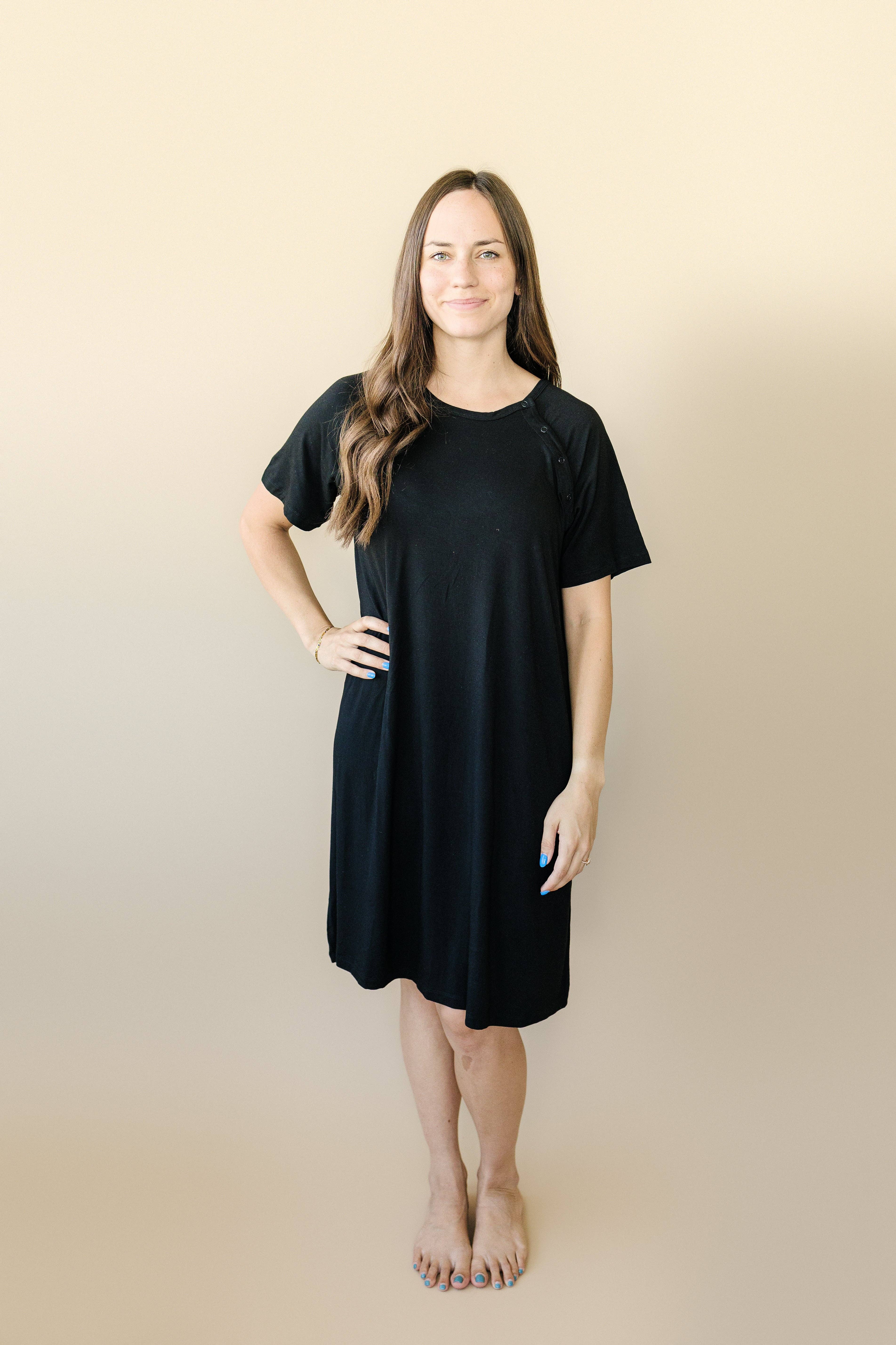 Little Joy Co. - Vente Robe - Robe de travail et d'accouchement en bambou pour femmes - adaptée à l'allaitement13