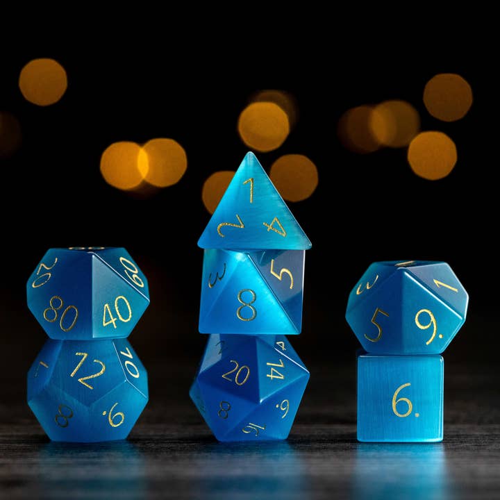 FanRoll by Metallic Dice Games - Wholesale Dice - Mystic Mines Gemstone Poly Dice Sets: UPGRADED PACKAGING3