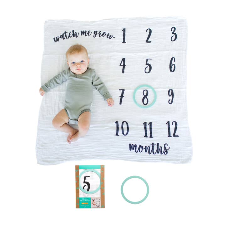 Kate & Milo - Wholesale Milestone Blanket - Kids & Baby - Baby Monthly Milestone Blanket, Photo Prop