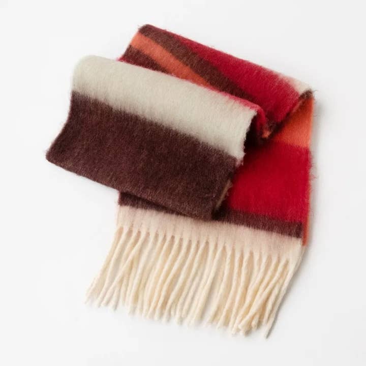 NINEXIS - Wholesale Scarf - Women's - CWASC1575_WINTER PREMIUM THERMAL STRIPED SCARF BIB3