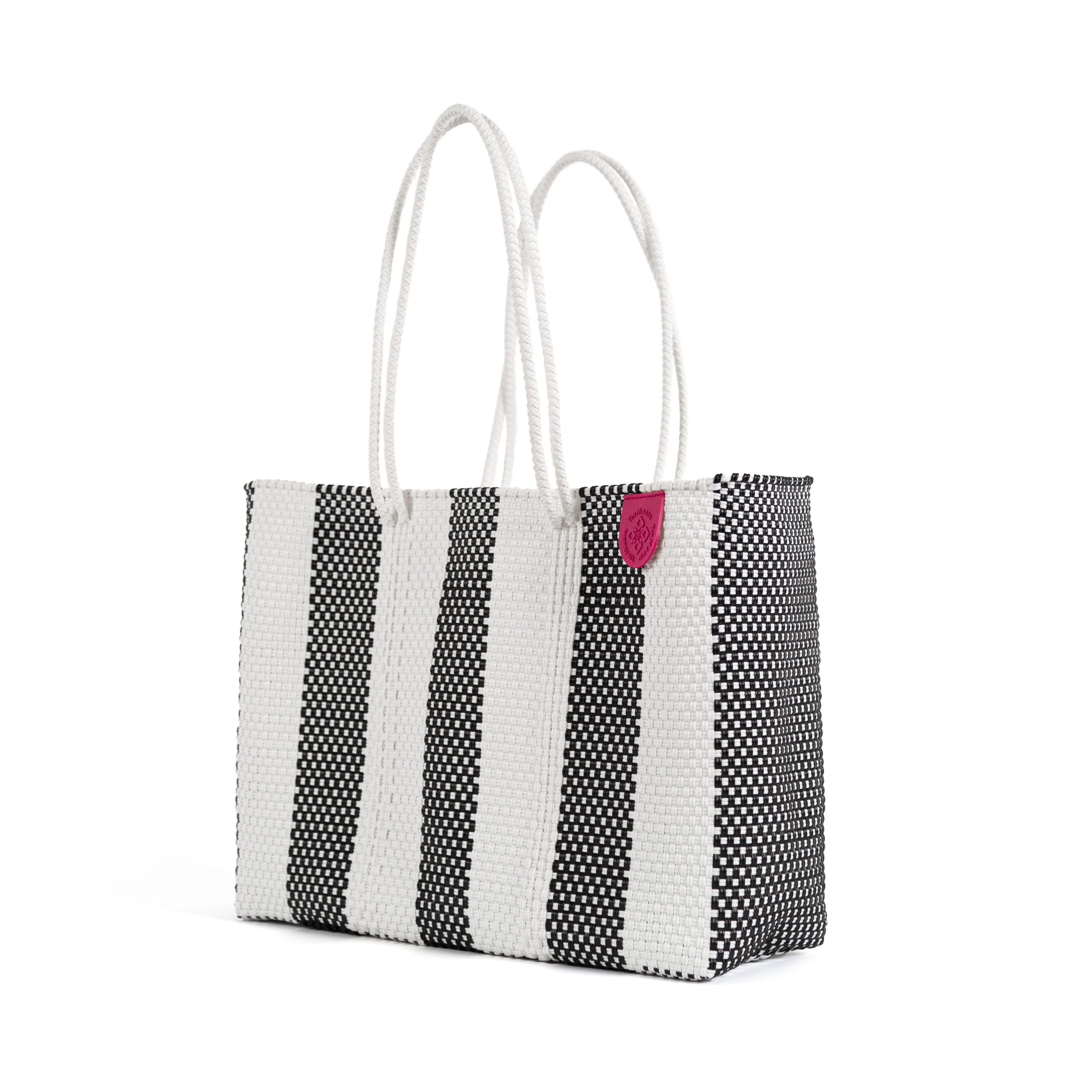 Tin Marin - Wholesale Tote Bag - Women's - Zebra Recycled Plastic Beach Woven Super Tote2