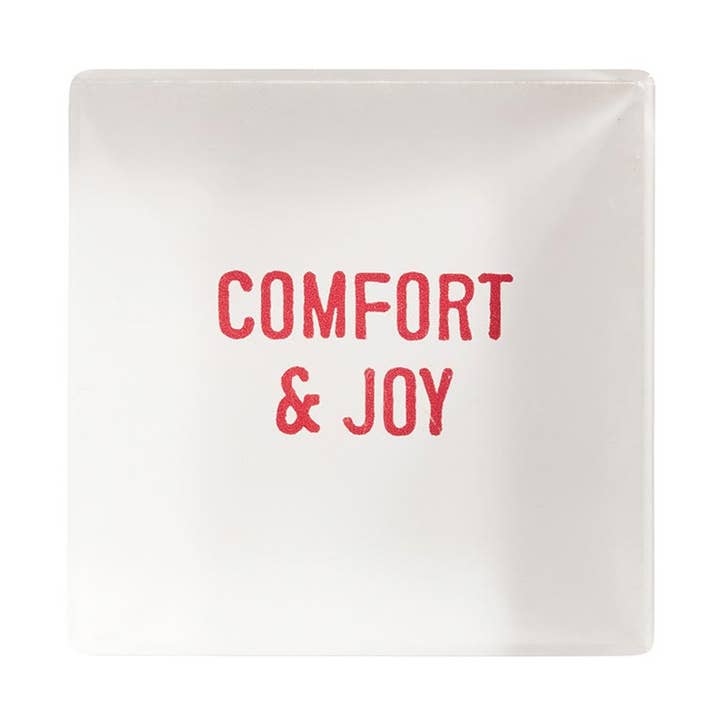 Face to Face Mini Lucite Block - Comfort & Joy for wholesale by Santa Barbara Design Studio by Creative Brands