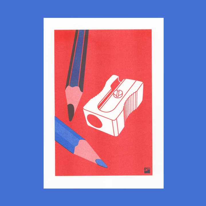 riso print - Pencil Sharpener - Extra Ordinary - A4 for wholesale by VrijFormaat