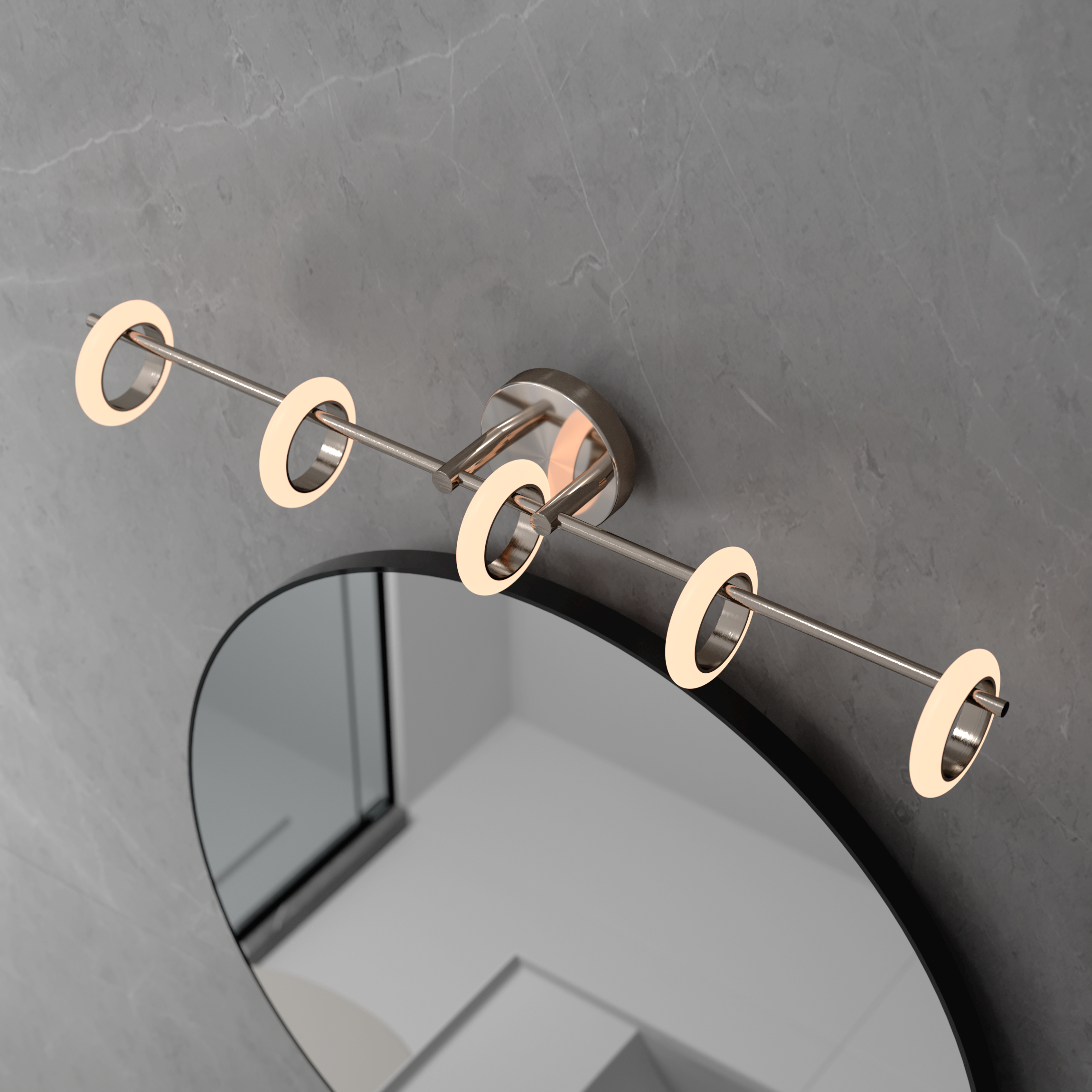 Oroma Home - Vendita all'ingrosso Applique - Lampada da bagno Loop a 5 luci dimmerabile11