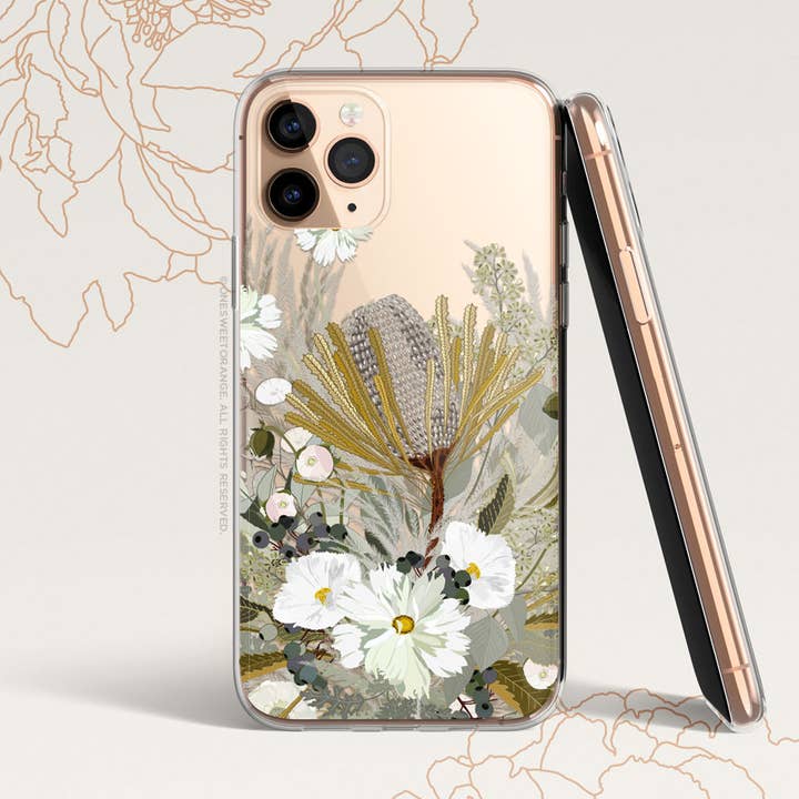 iPhone Banksia Schutzhülle mit Blumenmuster für den Großhandel von Onesweetorange