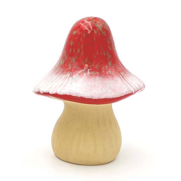 Ceramic Enchanted Mushroom Garden Decor - Red for wholesale by Bosmere Inc