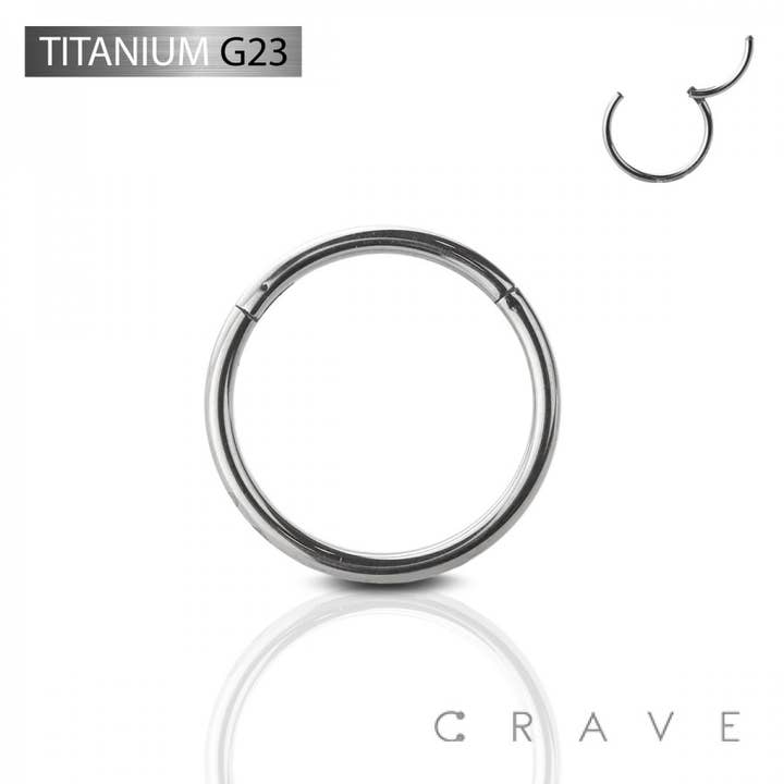 IMPLANT GRADE TITANIUM HINGED SEGMENT RING for wholesale by CRAVE BODY JEWELRY
