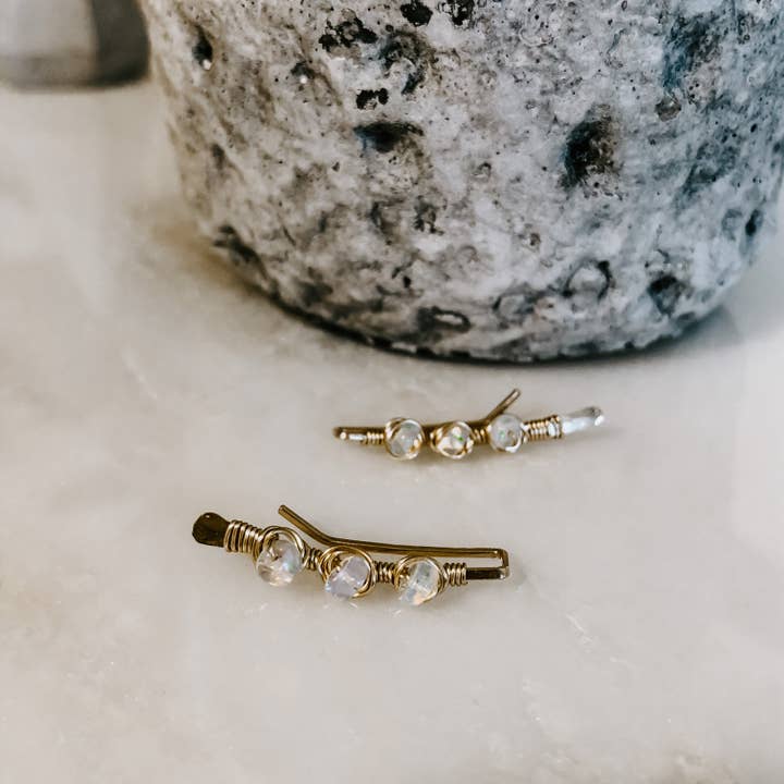 Derive Jewelry - Vendita all'ingrosso Orecchini ear jacket/climber - Orecchini a salire con opali avvolti in filo fatti a mano2