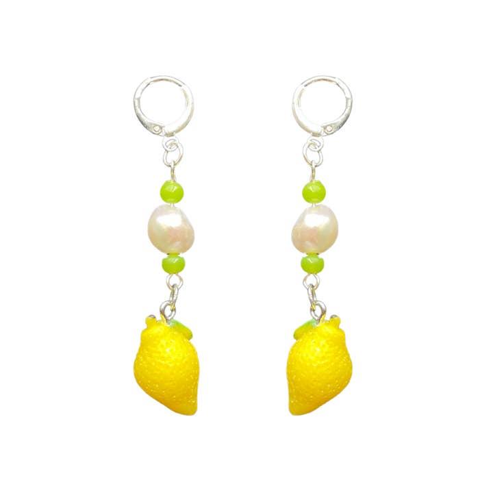 Limoncello Huggies- Pendientes Juguetones para venta al por mayor de Lucy Andy Jewellery