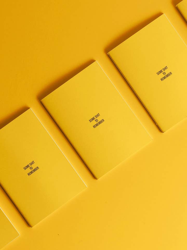 Shit To Remember - Yellow for wholesale by Paper Street