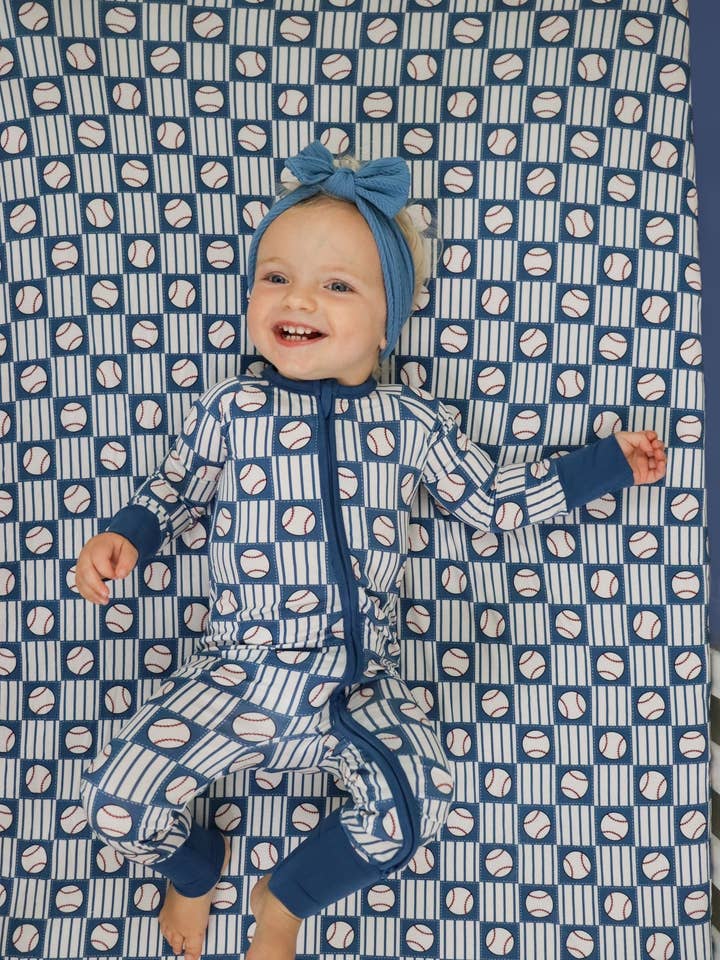 Dream Big Little Co. - Wholesale Jumpsuit - Baby - GRAND SLAM GRID DREAM ROMPER