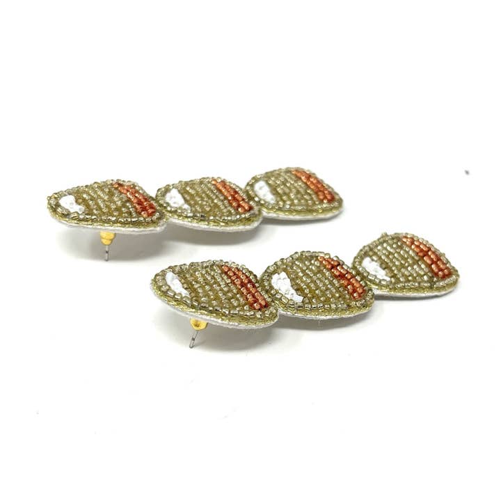 Twine and Love - Wholesale Dangle Earrings - Candy Corn Beaded Earrings2