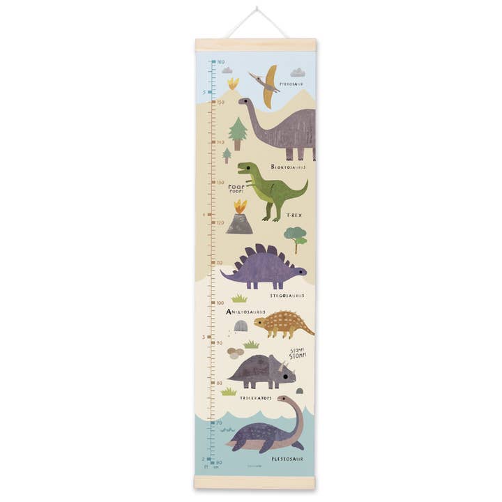 Dinosaur Landscape Height Growth Chart for wholesale by James Ellis