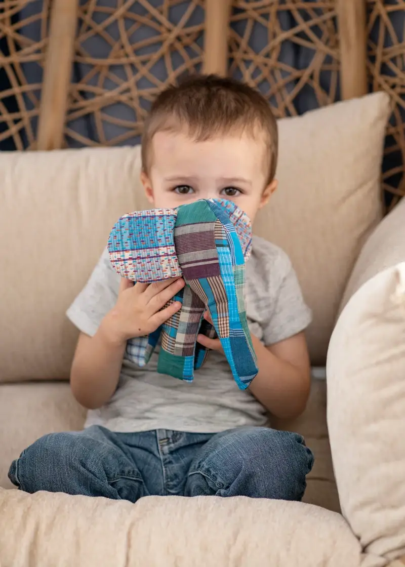 Basha Boutique - Wholesale Stuffed/Plush Toy - Kids & Baby - Stuffed Elephant with Kantha Ears11