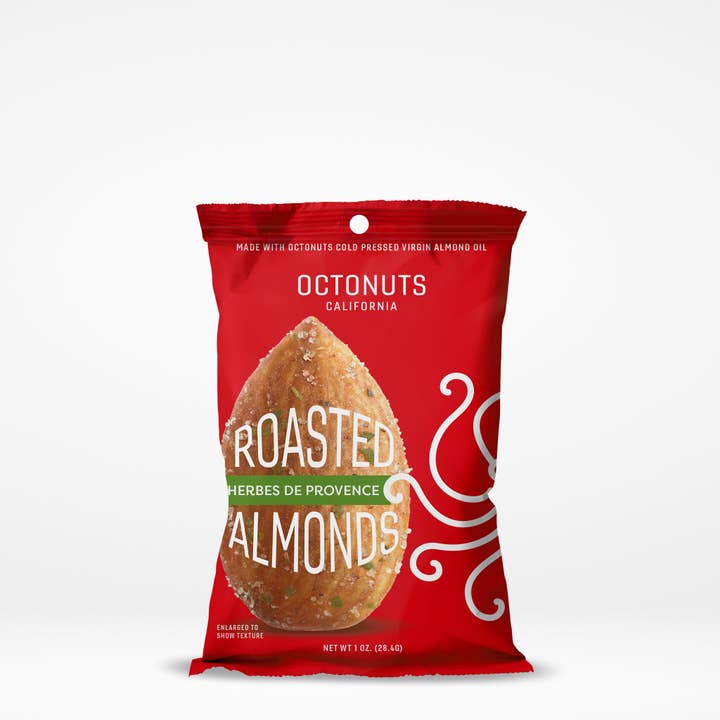 Amandes Rôties aux Herbes de Provence (1oz) pour la vente par Octonuts California