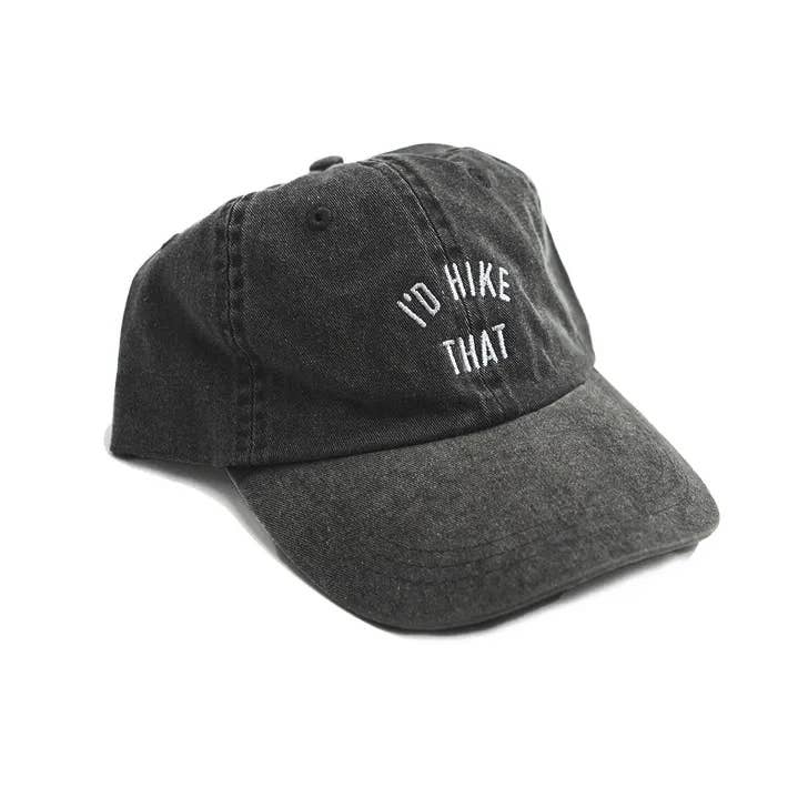 Keep Nature Wild - Wholesale Baseball Cap - Unisex - I'd Hike That Dad Hat | Faded Black1