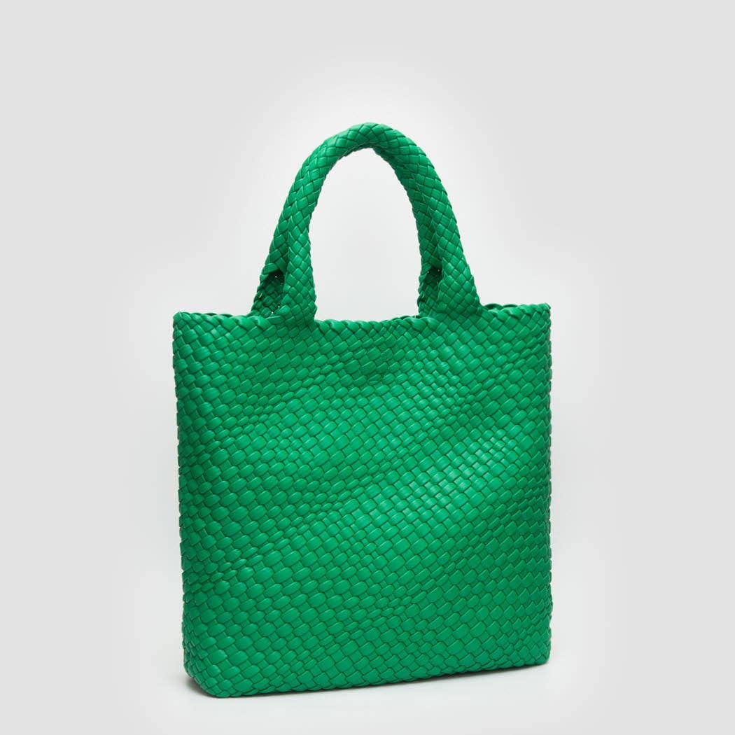 Fashion City – wholesale Tote bag – Women's – Woven Braided Tote Bag With Wristlet Pouch8