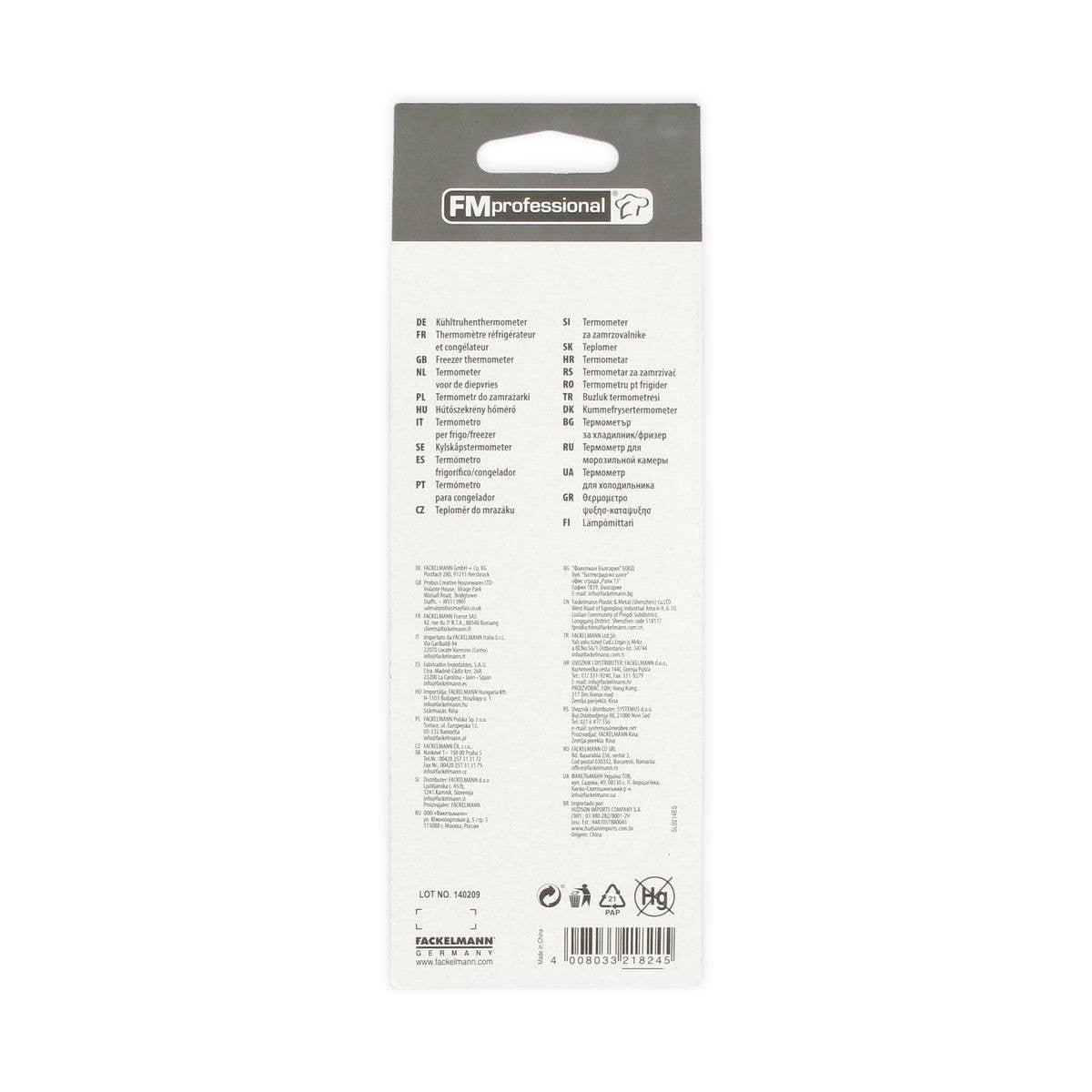 FM Professional – wholesale Termometer – FM Professional kylskåp termometer uppsättning 22