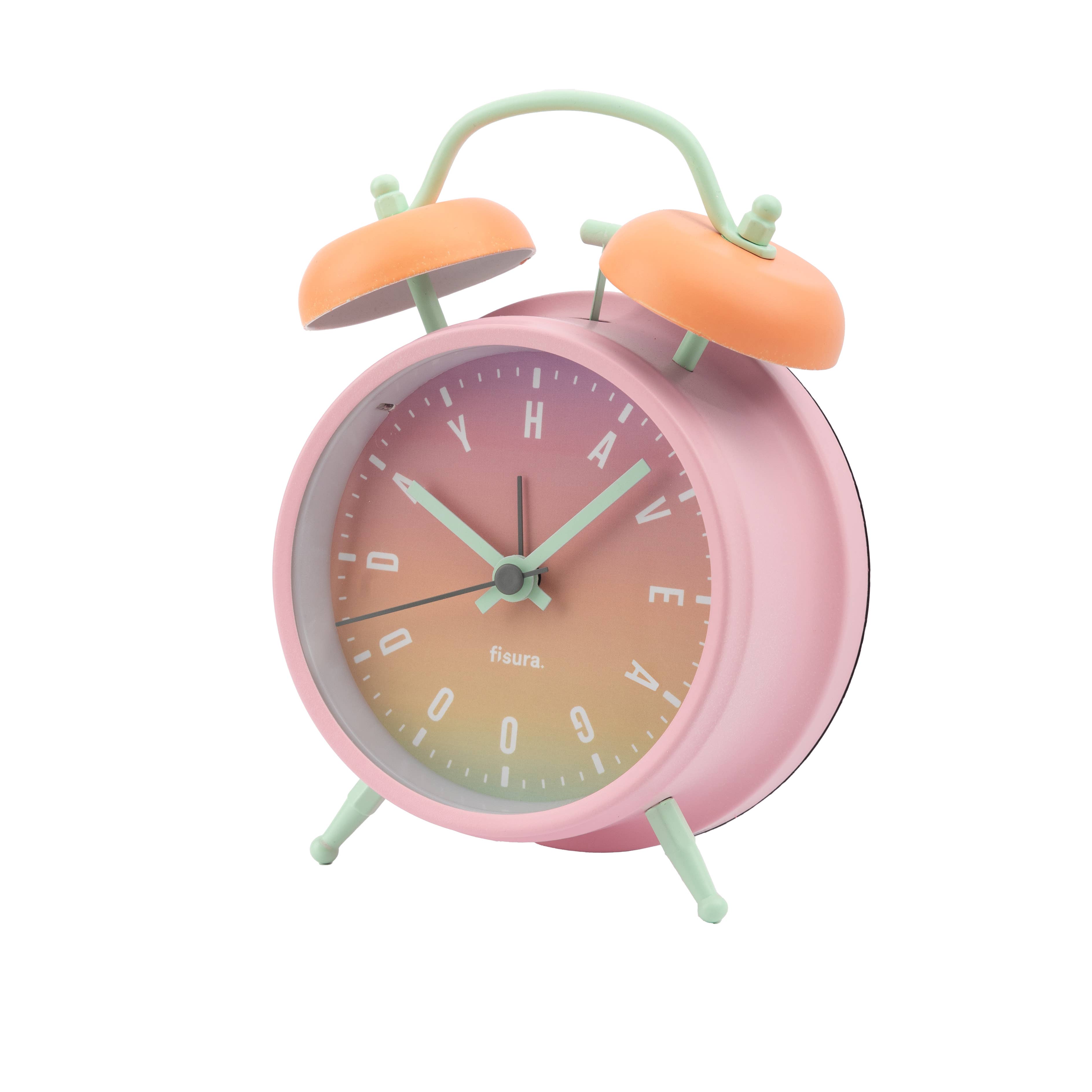 Fisura - Wholesale Alarm Clock - Retro Alarm Clock "have a good day"