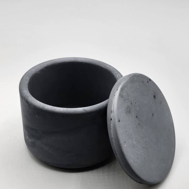 Osisi Canvas - Wholesale Jar - Smoke/Blackish Grey Concrete Jar 8oz