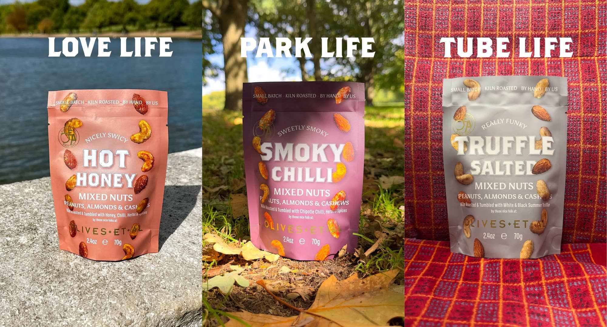 Olives Et Al – wholesale Nuts – Hot Honey Mixed Kiln Roasted Nuts in Pouch2