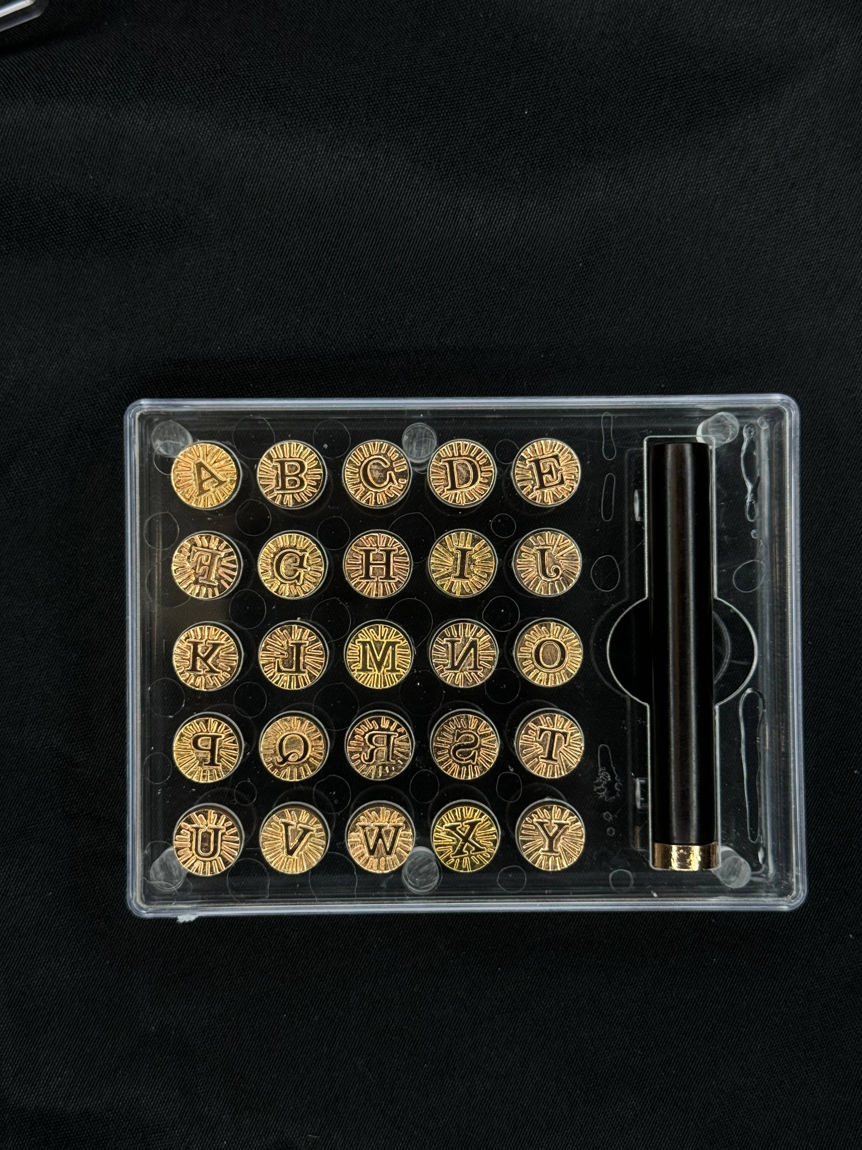 Simple Creation Studio - Wholesale Rubber/Decorative Stamp - Mini Alphabet Wax Stamp Set1