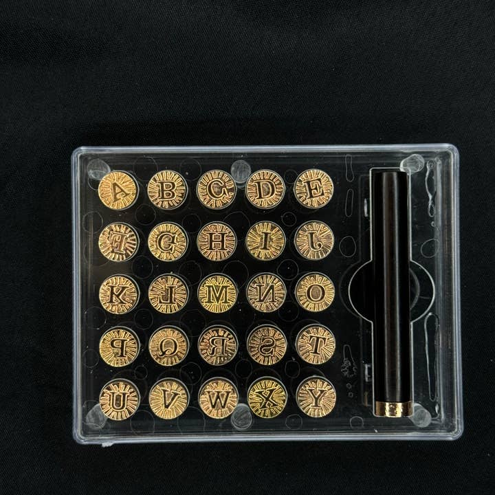 Simple Creation Studio - Wholesale Rubber/Decorative Stamp - Mini Alphabet Wax Stamp Set1