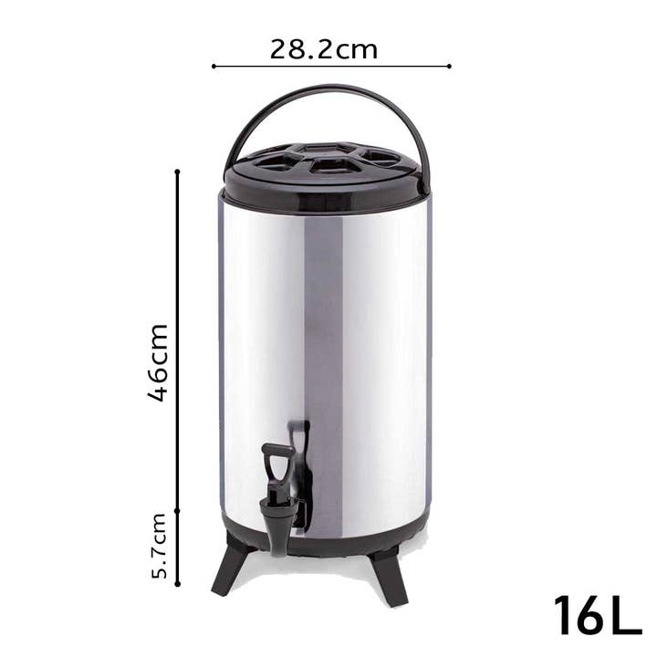 SOGA International Pty Ltd - Wholesale Kitchen appliance - SOGA 2X 16L Portable Insulated Cold/Heat Coffee Tea Beer Barrel Brew Pot With Dispenser5