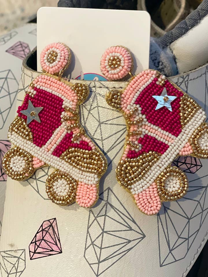 Boucles d'oreilles Roller Babe pour la vente par Branded Heart wholesale