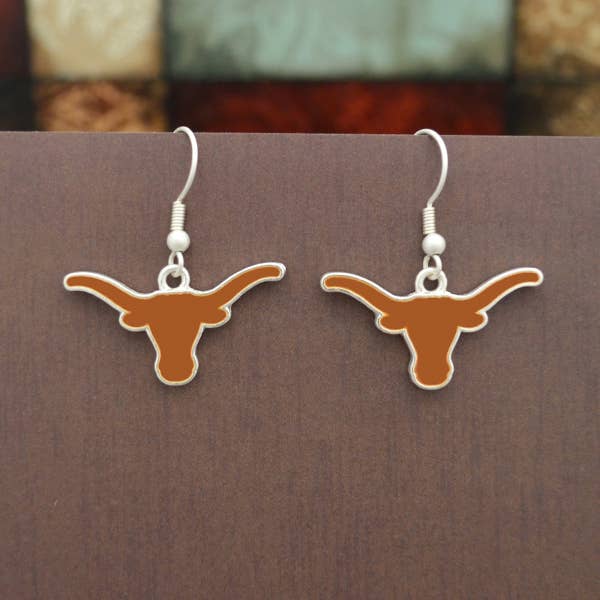 Texas Longhorns Earrings Fantastic for wholesale by Jenkins Enterprises
