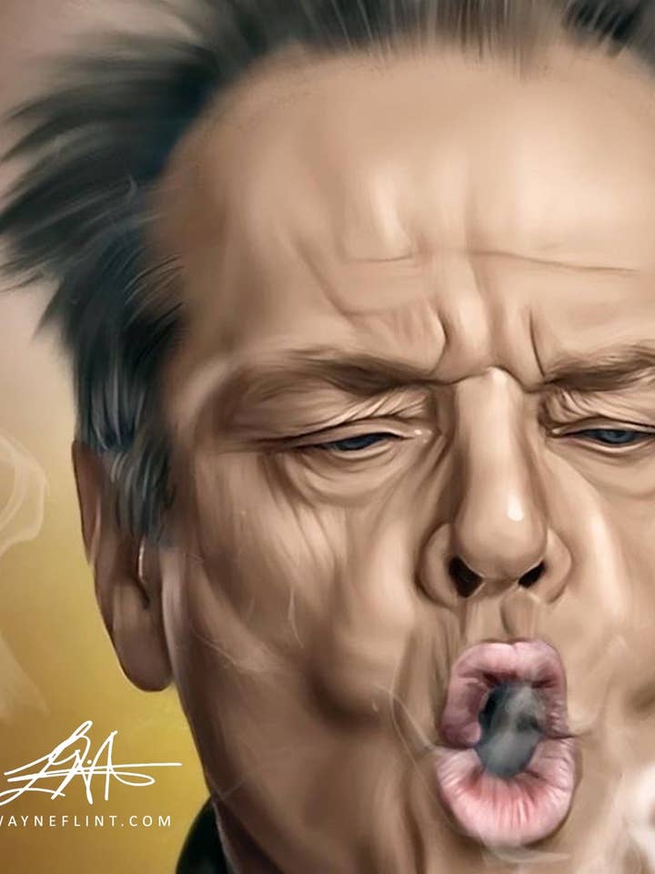 Jack Nicholson for wholesale by Wayne Flint Digital Portraits