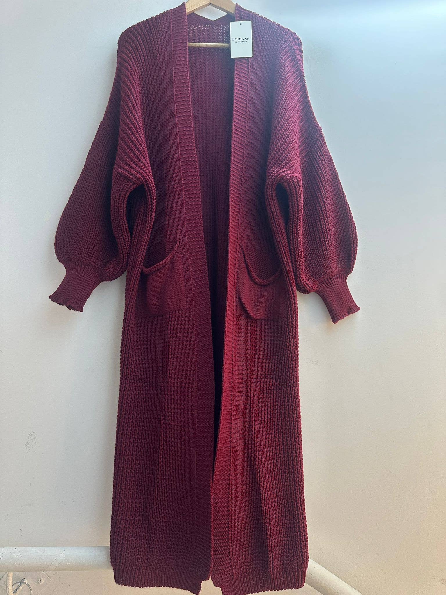 LORIANE - Wholesale Cardigan - Women's - 2268 Long knitted cardigan25