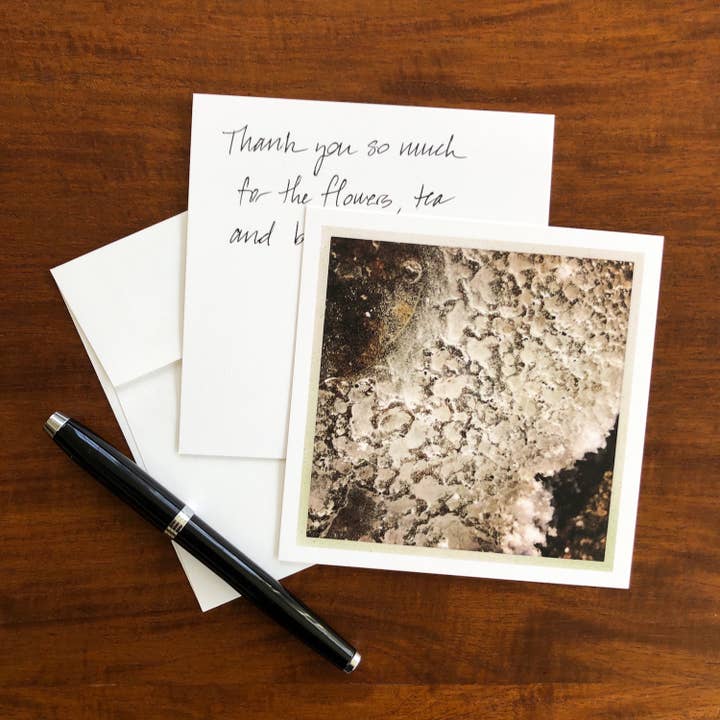 Ice Detail blanco wenskaart voor wholesale door Whispered Light Greeting Cards