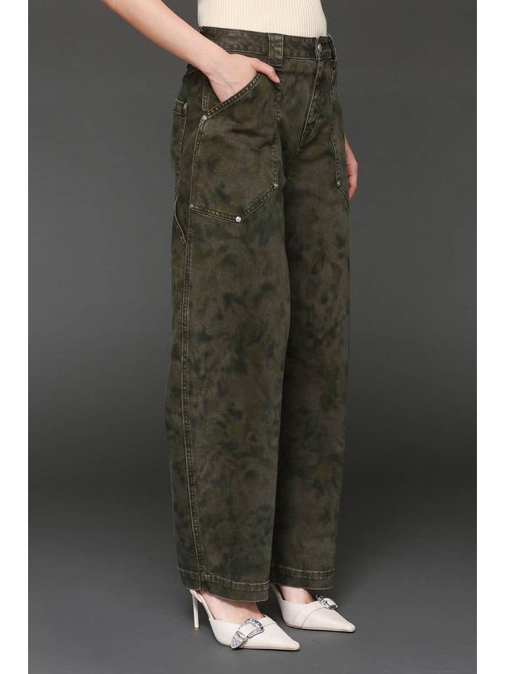 Camo Cargo Barrel Jeans for wholesale on Faire5