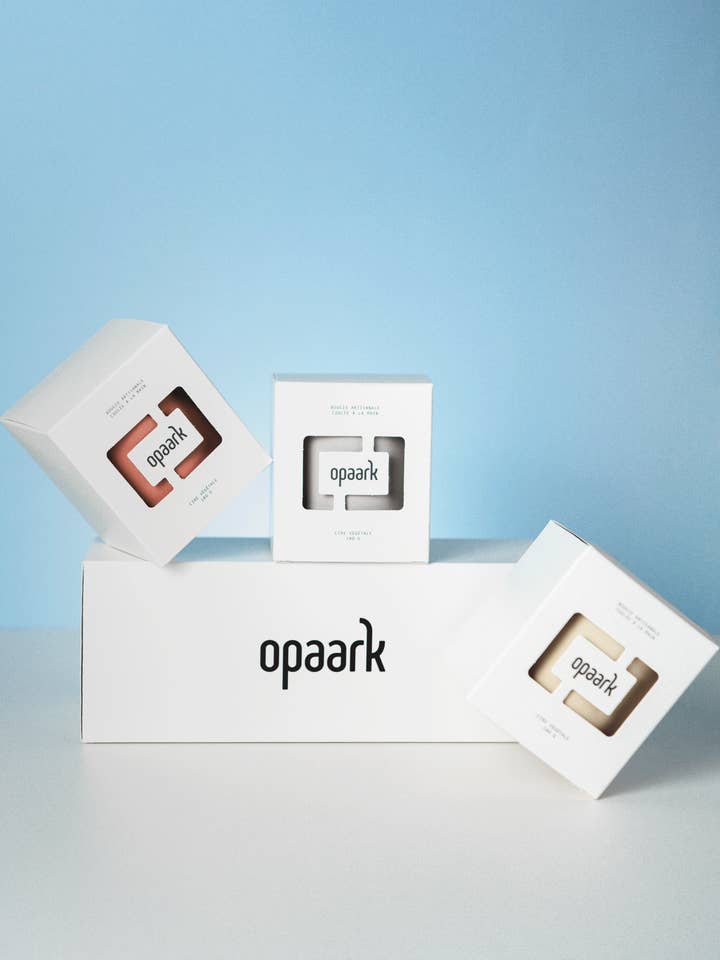 Set de 3 velas de cerámica de 180 g para venta al por mayor de Opaark