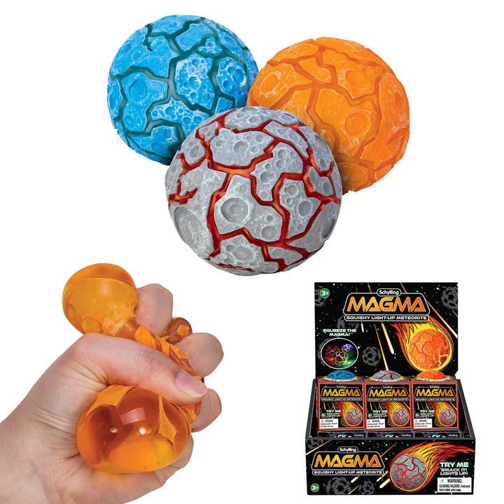 Schylling - Magma Ball - Light Up Squishy Meteorite for wholesale by William Valentine Collection