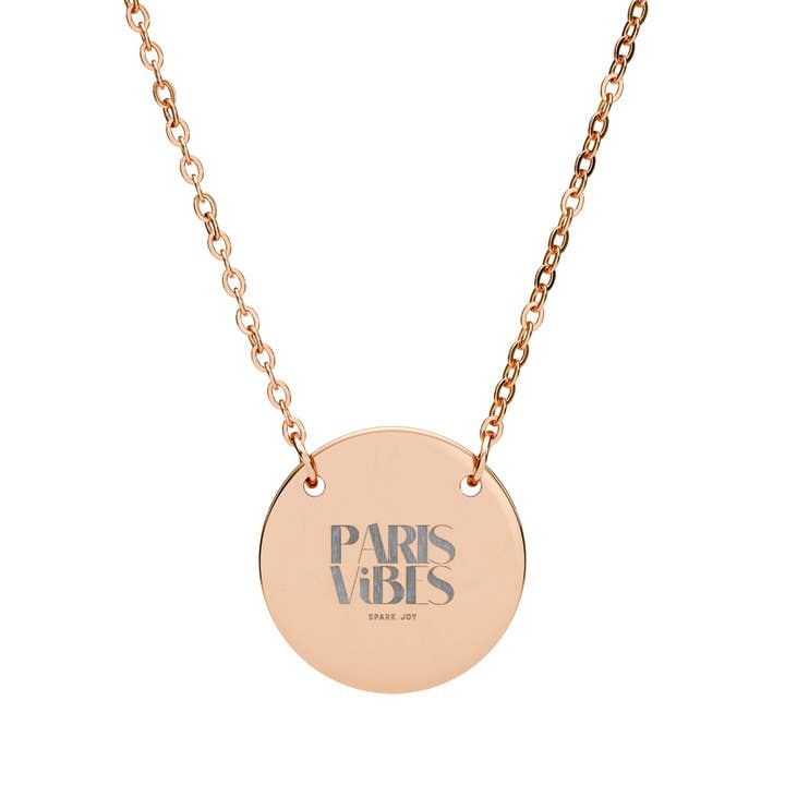 PARIS Vibes Circle Necklace - Stylish Jewelry for wholesale by MARA Style