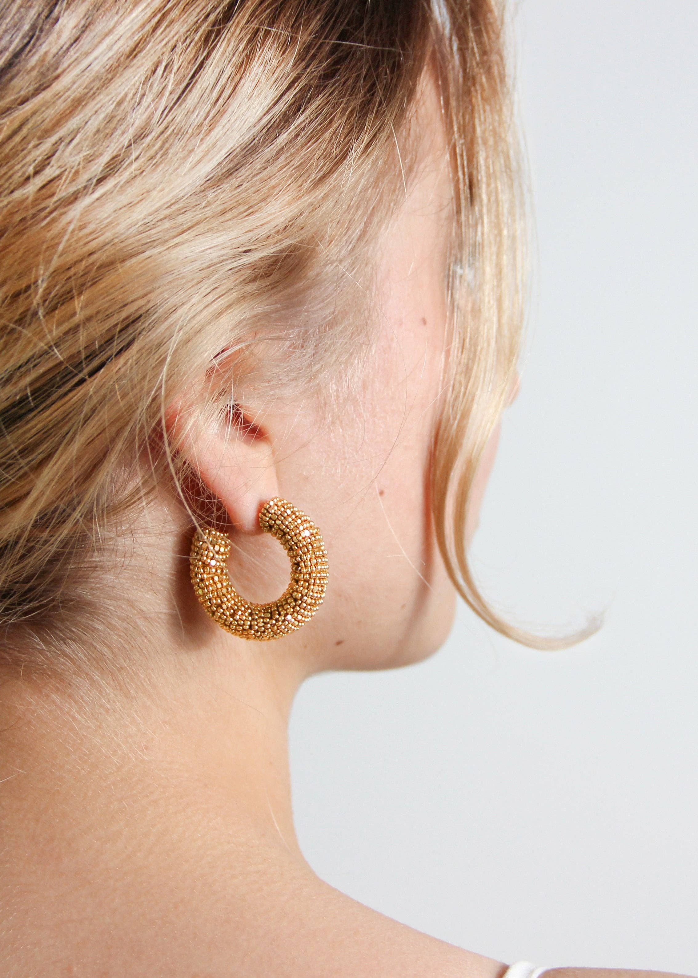 Aéle Paris - Wholesale Hoop Earrings - EARRINGS - GOLDIE 1