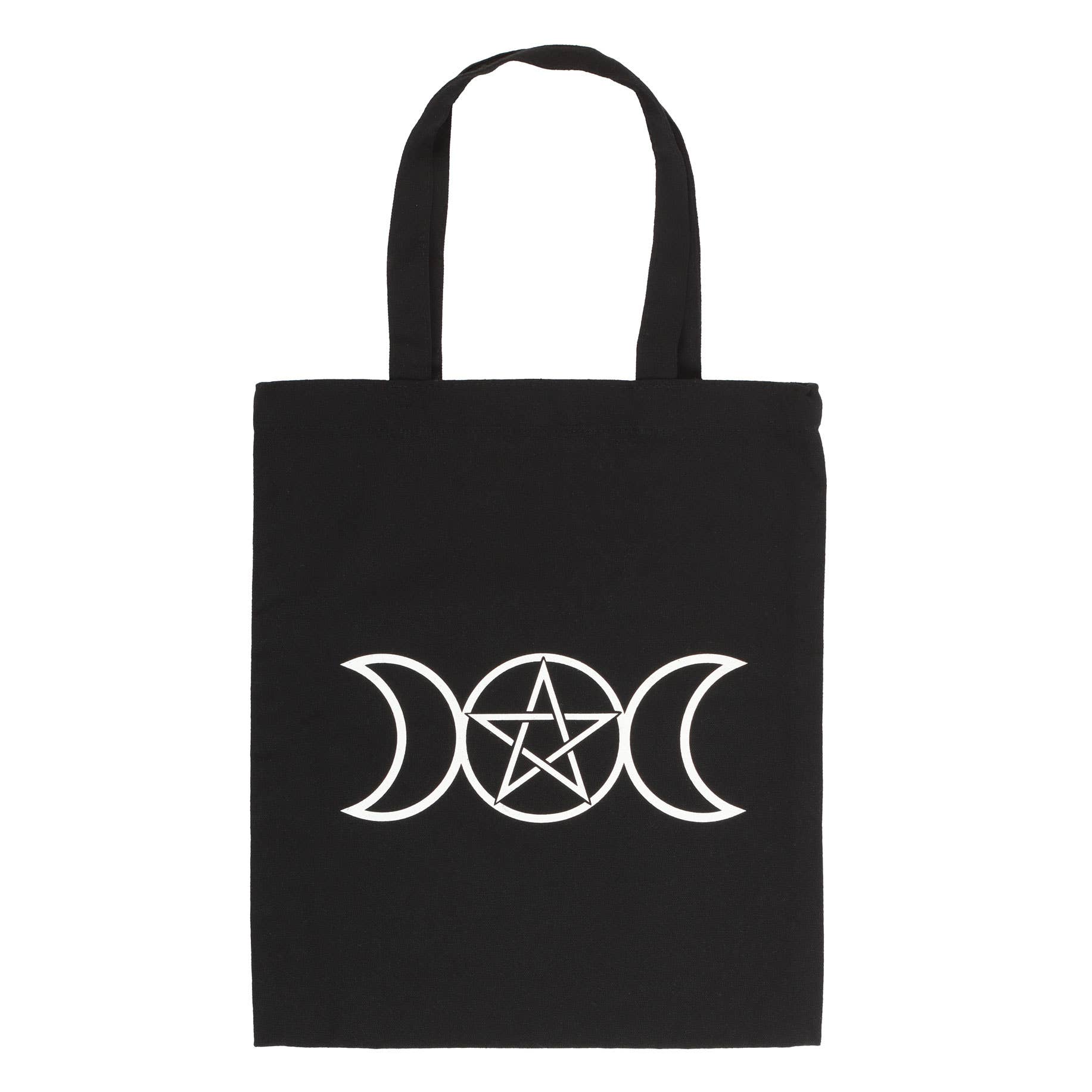 Something Different Wholesale - Wholesale Tote Bag - Women's - Black Gothic Triple Moon Polycotton Tote Bag1